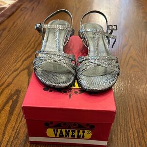 Van Eli Silver Strappy Sandals